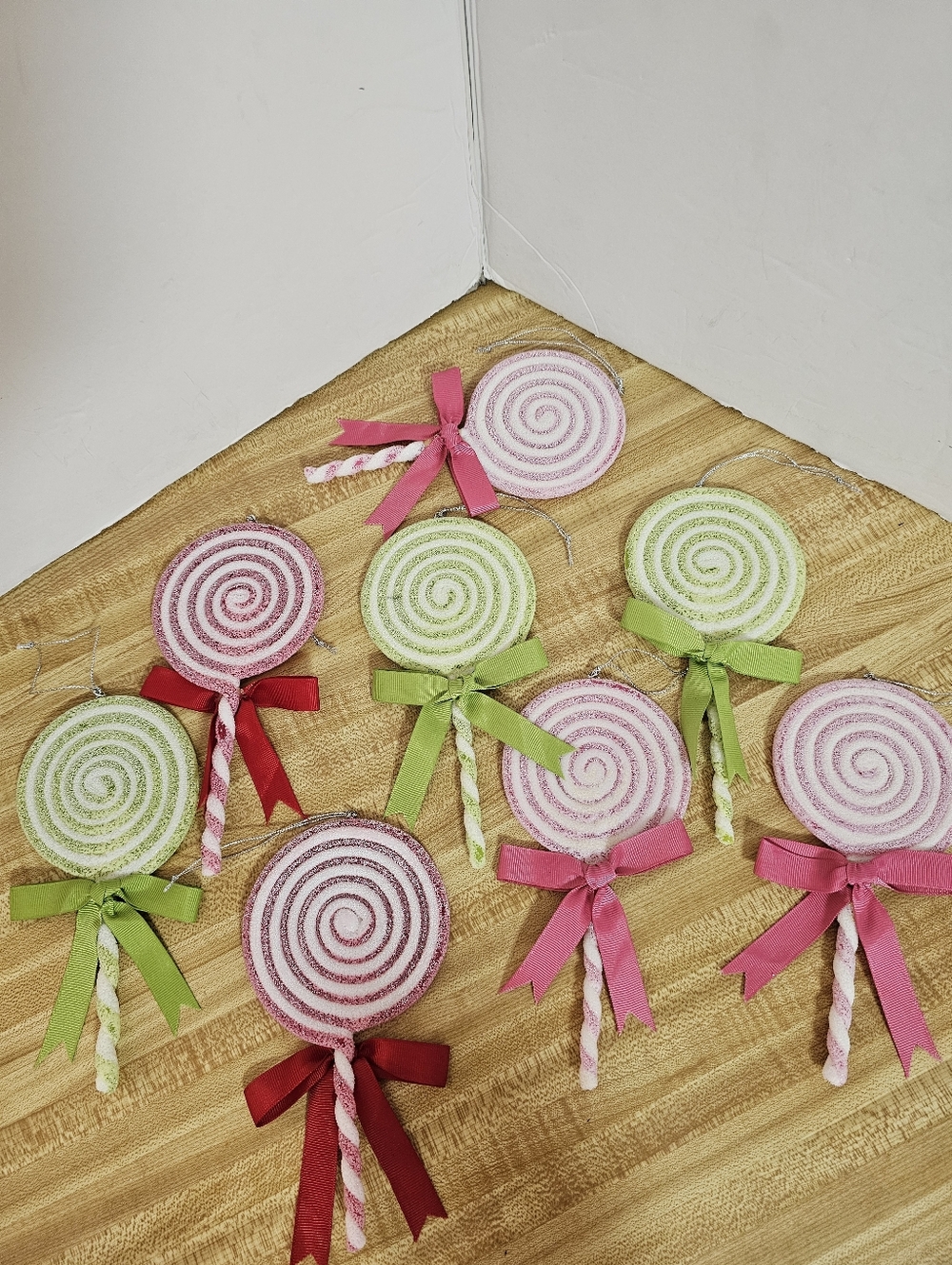 8 Faux Lollipop Party Props Candyland Birthday Xmas Wreath Sweet One Decor Xlg